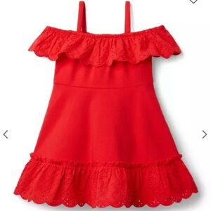 Janie & Jack Ponte Eyelet dress